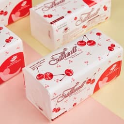 Thumbnail Khăn giấy ăn rút lụa cao cấp Silkwell 280 tờ 2 lớp Cherry đỏ mềm mịn 3