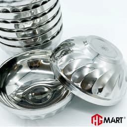 Thumbnail Bát Xoắn Inox cách nhiệt chống nóng HG Mart [Bộ 10 bát] 3