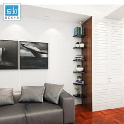 Thumbnail Kệ Gỗ Trang Trí Treo Góc Nhà Chịu Lực Trên 20kg, Kệ Hình Quạt Không Cần Khoan Tường SIB KT111 1
