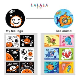 Thumbnail Sách Vải Cho Bé Sơ Sinh 8 Mặt Sột Soạt An Toàn Cho Trẻ - Cỡ Mini 12x12cm - Hiệu Lalala Baby 3