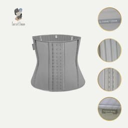 Thumbnail Đai nịt bụng giảm mỡ bụng latex Corset Chuẩn Luxury màu xám 1