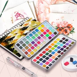 Thumbnail Bộ 100 màu nước SeamiArt ánh kim lấp lánh 3