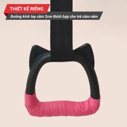 Thumbnail Vòng treo đu xà đơn trẻ em Gymnastic rings GoodFit kháng lực chịu tại 200kg, dây treo tùy chỉnh GF002E 4