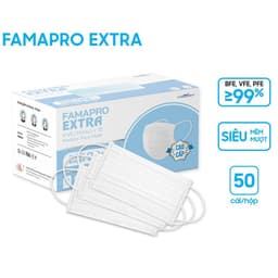 Thumbnail [ COMBO 5 HỘP] Khẩu trang y tế kháng khuẩn 4 lớp Famapro Extra (50 cái/ hộp) 3