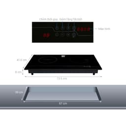 Thumbnail Bếp Điện Từ Whirlpool Cảm Ứng Trượt Dài 73cm ACH7324/BLV - Bảo Hành 2 Năm 3