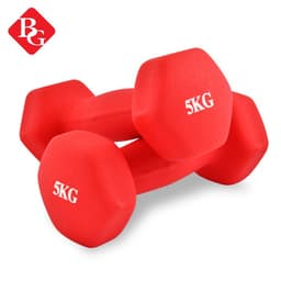 Thumbnail BG Cặp tạ tay lõi thép đặc bọc cao su nhám 5KG BLUE thái lan tập Gym 4
