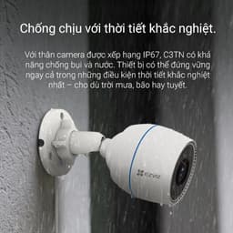 Thumbnail Camera WI-FI EZVIZ C3TN 2MP, Ngoài Trời, Không/Có Màu Ban Đêm, IP68 3