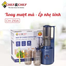 Thumbnail Máy Ép Chậm Mini Cao Cấp CHEF&CHEF CH-210A – Ép Kiệt Bã, Giữ Trọn Dinh Dưỡng 2