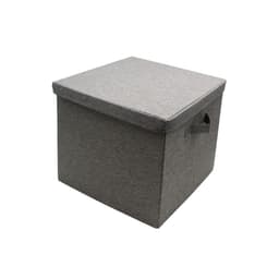 Thumbnail Hộp có nắp | JYSK Mala | bọc vải polyester xám/xanh | R33xS33xC33cm 2