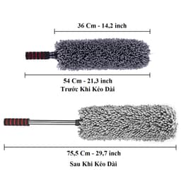 Thumbnail Bộ Combo Khăn và Chổi Lau Xe Ô Tô Loại To 60*30CM Sợi Siêu Thấm Microfiber Dùng Cho Xe Ô Tô Xe Tải Xe Khách Amalife 4