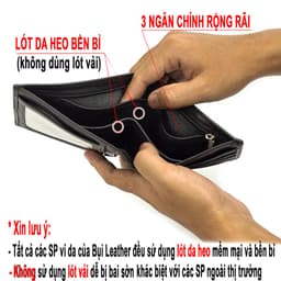 Thumbnail Ví nam da bò Nappa cao cấp V101-Bụi Leather 4