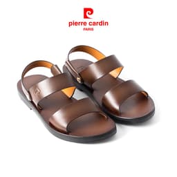 Thumbnail Sandal nam Pierre Cardin Pháp da bò thật cao cấp, đế cao su đúc chống trượt, quai bản rộng Chính hãng - 137 1