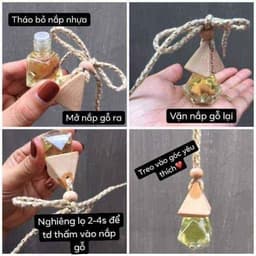 Thumbnail Tinh dầu thơm phòng dạng dây treo hương sả chanh, quế, nhài, lavender, cam ngọt,.. khử mùi, thư giãn 1