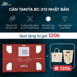 Thumbnail Cân phân tích 10 chỉ số cơ thể Tanita BC313 tự động nhận diện người dùng, chính hãng Nhật Bản 3