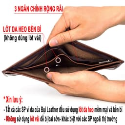 Thumbnail Ví nam da bò sáp cao cấp V108-Bụi Leather 4