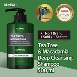 Thumbnail Dầu gội đầu KUNDAL chiết xuất tràm trà & hạt mắc ca làm sạch sâu 500ml 1