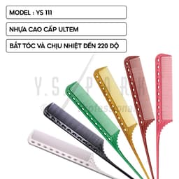 Thumbnail Lược uốn nhuộm chuyên nghiệp YS PARK YS-111 chịu nhiệt có đuôi nhọn kèm gai - Hàng chính hãng Made in Japan 2