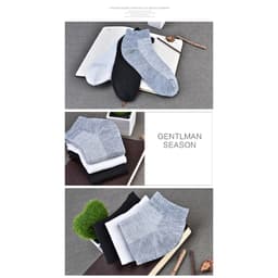 Thumbnail Vớ cổ thấp thoáng khí cao cấp mang giày lười/giày mọi dành cho nam và nữ 3