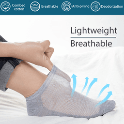 Thumbnail Vớ ngắn vải lưới thoáng khí cho nam 2