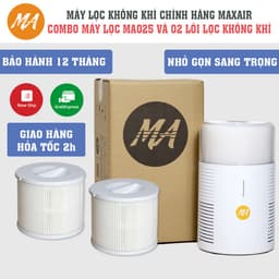 Thumbnail Combo ưu đãi 01 máy lọc không khí + 02 lõi lọc không khí hepa chính hãng MAXAIR 1
