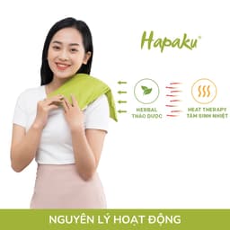 Thumbnail Gối Thảo Dược Chườm Nóng Giảm Nhức Mỏi Lưng, Cổ Vai Gáy Hapaku, Thư Giãn Toàn Thân 3