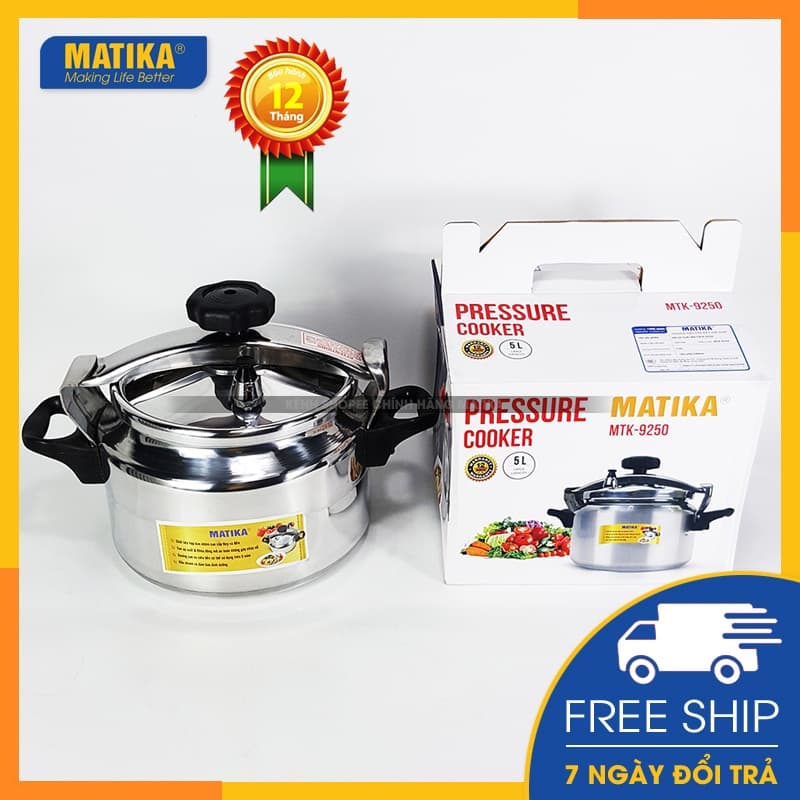 Ảnh Nồi Áp Suất Bếp Gas MATIKA Dung Tích 5L MTK-9250 2