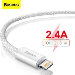 Thumbnail Cáp sạc Baseus Dynamic Series USB dùng cho 6/7/8/10/11/12/13/14 sạc nhanh 2.4A data tốc độ cao, dây bọc dù, dài 1m/2m 4