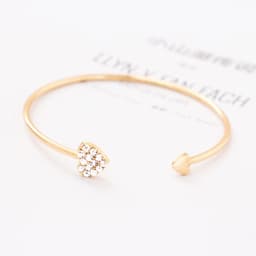 Thumbnail Vòng Tay CRRJU 003 Trang Trí Hình Trái Tim Đính Kim Cương Gỉa Thời Trang Đáng Yêu 2