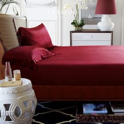 Thumbnail Bộ Chăn Ga Gối Lụa Cao Cấp NITE9SILK TRAMDO BEDDING Màu Đỏ 4