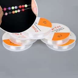 Thumbnail Beadia mùa hè 1 Cuộn Dây Cước Co Giãn Đường Kính 0.5mm Dài 5M-15M Làm Trang Sức Thủ Công 1