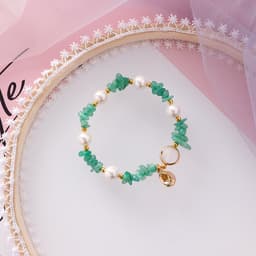 Thumbnail Vòng tay OIMG đính ốc xà cừ phối ngọc trai nhân tạo xinh xắn thời trang cho nữ 2