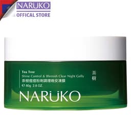 Thumbnail Mặt nạ ngủ kiềm dầu, kiểm soát mụn Naruko trà tràm Tea Tree Shine Control Blemish Clear Night Gelly 80gr (Bản Đài) 1