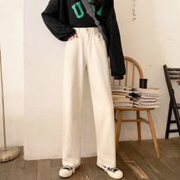 Thumbnail Quần Jeans Dài Lưng Cao Thời Trang Hàn Quốc Cho Nữ 3
