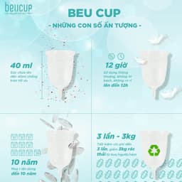Thumbnail Cốc Nguyệt San BeUcup Silicol Y Tế Wacker Đức Siêu Mềm, Đạt Chuẩn FDA Hoa Kỳ 4