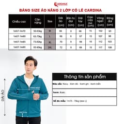 Thumbnail Áo Chống Nắng Nam 𝐂𝐀𝐑𝐃𝐈𝐍𝐀 2 Lớp Chất Thun Lạnh Cao Cấp Chống Tia UV Thiết Kế Lưới Tản Nhiệt 2NM02, 4NHM01 4