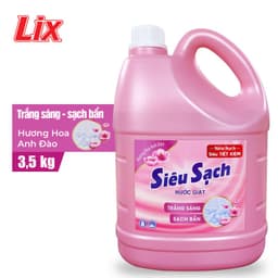 Thumbnail Nước giặt Lix Siêu sạch hương hoa anh đào 3.5kg N2504 làm sạch cực nhanh vết bẩn, tăng gấp đôi sức mạnh giặt tẩy 2