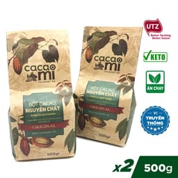 Thumbnail Bột cacao nguyên chất 100% không đường gu truyền thống CacaoMi Original - 1kg 2