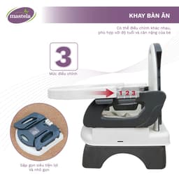 Thumbnail Ghế ăn dặm gấp gọn cho bé tiện lợi Mastela 07330 - ghế ăn du lịch - hàng chính hãng 4