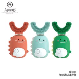 Thumbnail Bàn chải đánh răng ApiYoo C01 bằng điện họa tiết khủng long kiểu chữ U có chức năng giọng nói sạc lại được cho trẻ em 1