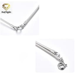 Thumbnail Dây chuyền bạc Ý 925 Huệ Ngân Dây Kiềng Mềm 4