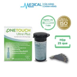 Thumbnail Que thử đường huyết ONETOUCH Ultra Plus 25 que/hộp date xa chính hãng - MEDICAL 1
