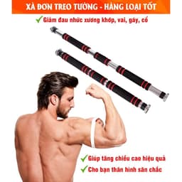 Thumbnail AMALIFE Thanh Tập Xà Đơn Treo Tường Gắn Cửa Tùy Chỉnh Dài Từ 62-120cm Tập Gym Thể Thao Tăng Cường Cơ Bắp Tại Nhà 2