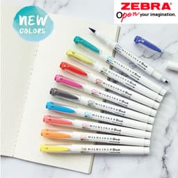 Thumbnail Bút Dạ Quang Mildliner Brush Zebra Pen 25 Màu- Đầu Highlight 0.5mm-0.7mm - [Chính hãng] - 1 cây 3