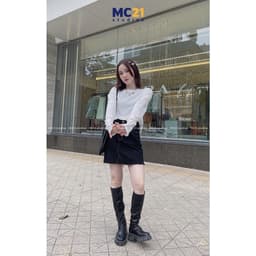Thumbnail Áo thun dài tay xuyên thấu MC21.STUDIOS tee form rộng bigsize pull phong cách Ulzzang Streetwear Hàn Quốc A3215 4