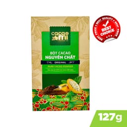 Thumbnail Bột ca cao nguyên chất gu truyền thống Cacao Mi Original đặc sản Việt Nam quà biếu tặng hộp 127g 1
