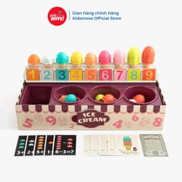 Thumbnail Đồ chơi giáo dục trẻ em bộ bán kem Topbright mô phỏng bé học đếm, học màu vui vẻ, phong cách Montessori Roadstar 1