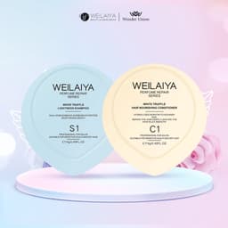 Thumbnail Cặp dầu gội đầu, dầu xả tóc Weilaiya chiết xuất nấm Truffle giúp chống lão hóa và mượt tóc size du lịch 14g + 14g 1