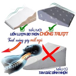 Thumbnail Gối Chống Trào Ngược Dạ Dày Người Lớn Yorokobi Chính Hãng (Duy nhất bo tròn chống trượt) 2
