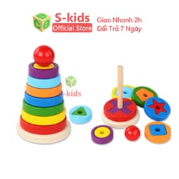 Thumbnail Đồ Chơi Gỗ Thông Minh Cho Bé S-Kids. Thiết bị mầm non bằng gỗ cho trẻ em phát triển kỹ năng. 3