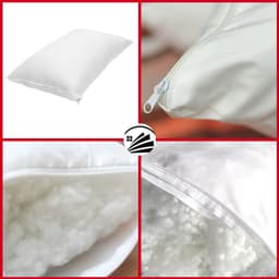 Thumbnail Ruột Gối Nằm Bông Hạt, Gối đầu 45x65cm có khóa kéo - Được chọn mẫu vỏ gối - ZingZingMart 1